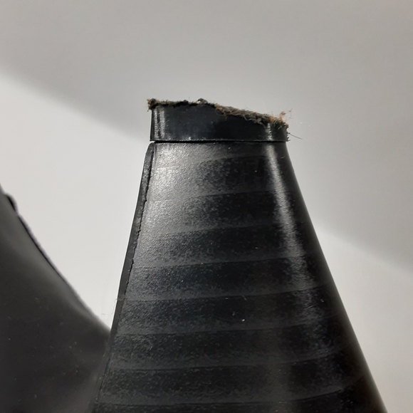 Jessica Simpson Size 7.5B Cornelia Black Leather Slouchy Heeled Ankle Boots - Picture 11 of 12